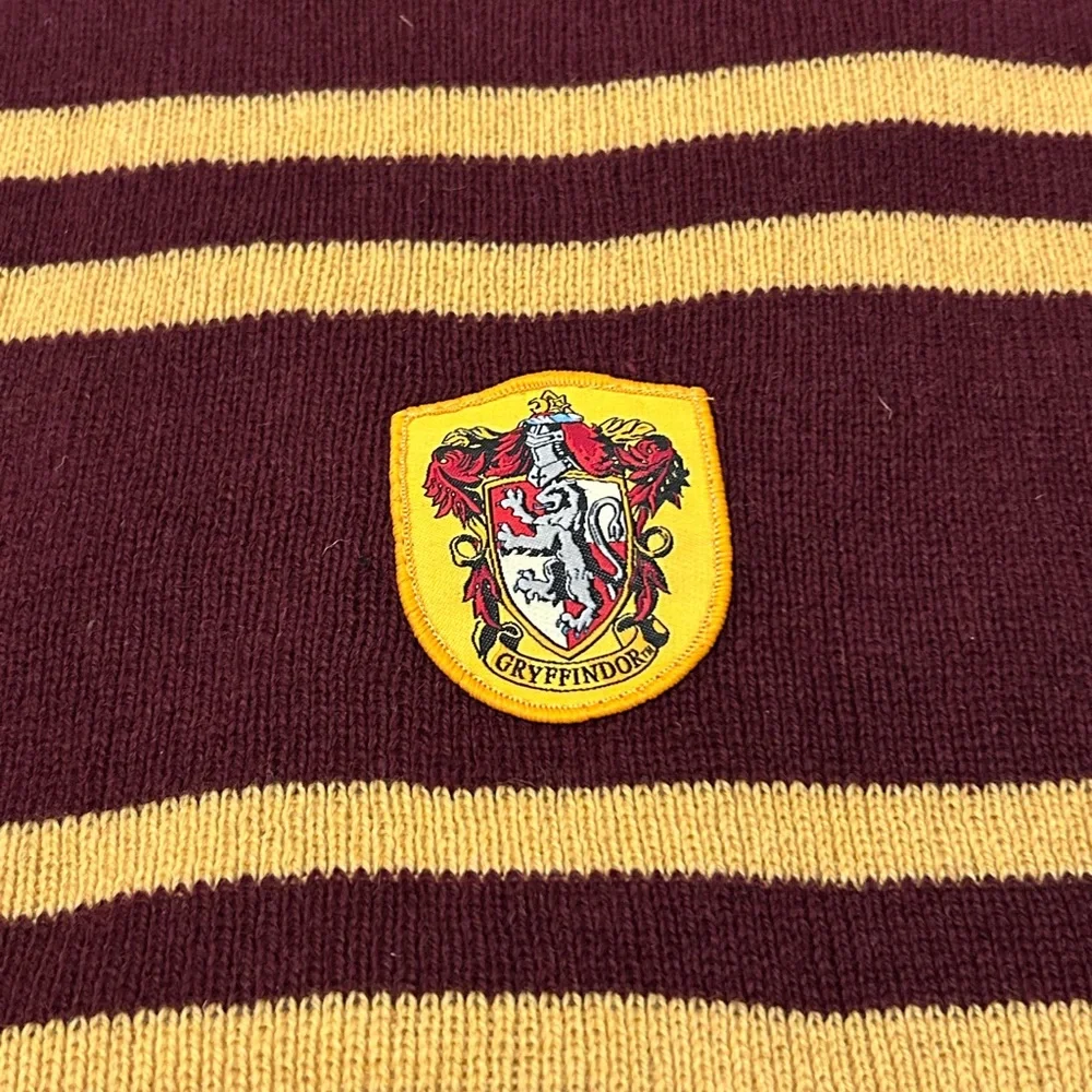 Harry Potter Gryffindor House Wool Scarf Maroon and Gold Halloween
